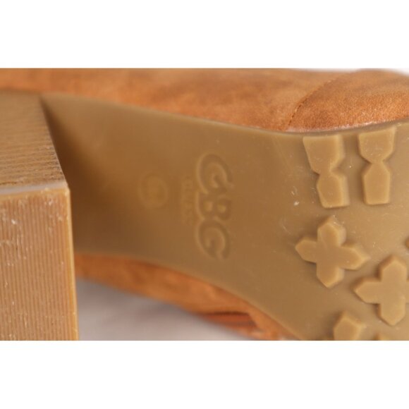 GBG by Guess Faux Suede Lace-Up Peep Toe Ankle Booties with Side Zipper Size 8.5 - Picture 10 of 10